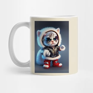 Cute Space Cat - Anime Art design Mug